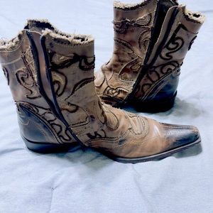 Brown Leather Mid-Calf Men’s Boots
